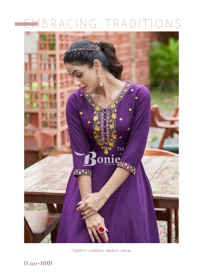 Honey By Bonie Amazing Thread Work Designer Kurti Wholesale Price In Surat